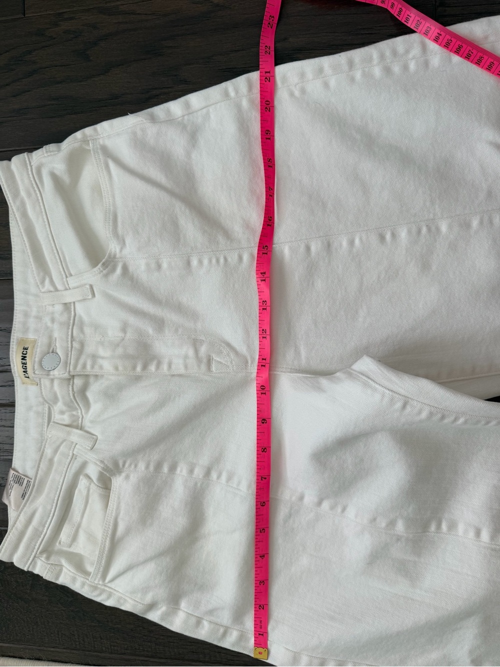 L'AGENCE White High Rise Cropped Wide-Leg Jeans - Picture 4 of 8